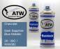 Preview: Chevrolet, Dark Sapphire Blue Metallic, 29 / 29C / WA9382: 400ml Sprühdose + 400ml Klarlack - Set, von ATW Autoteile West.